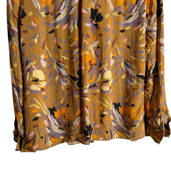 Reiss Elisa Floral Printed Tie Neck Viscose Preppy Long Sleeve Blouse Size 8 - Picture 12 of 15